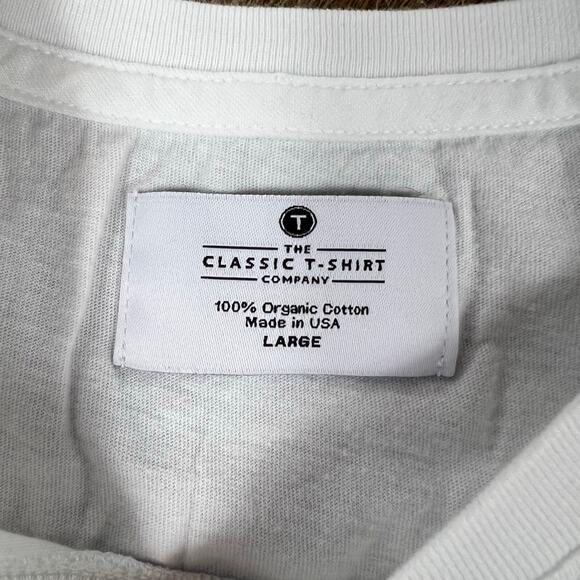 The Classic T-Shirt Company Mens Short Sleeve Crew Neck - Picture 4 of 4